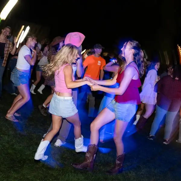 Students dancing at the Fox Jamboree