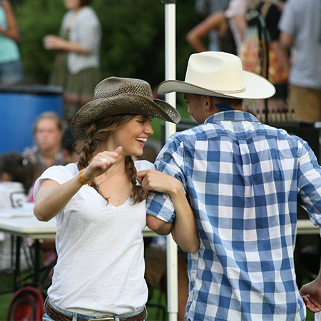 Students dancing at the Fox Jamboree