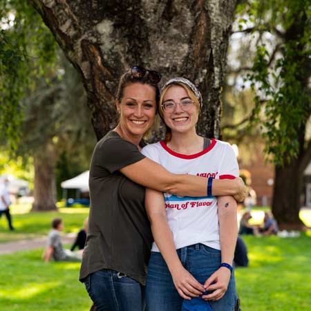 student and their parent.