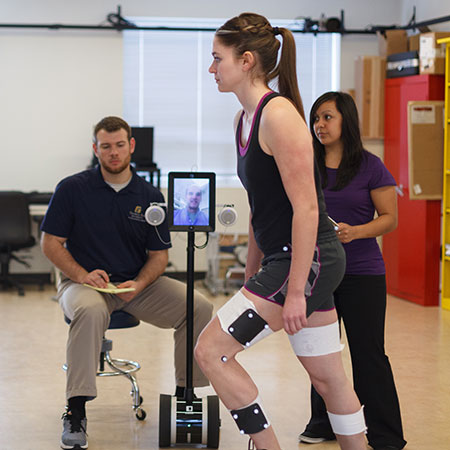 Students in the Physical Therapy lab