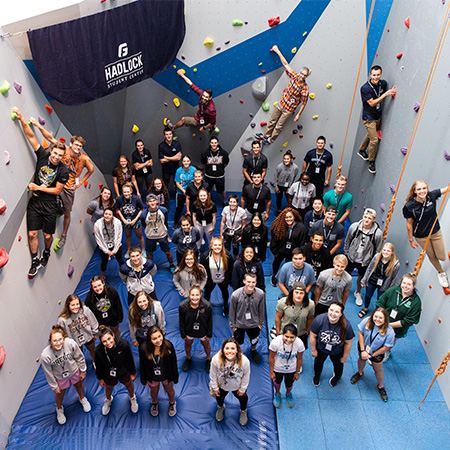 Student employees working forUniversity Recreation 