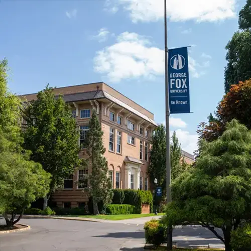 image of the EHS building on campus on a sunny day