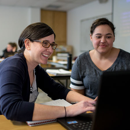 Students in the master of social work program